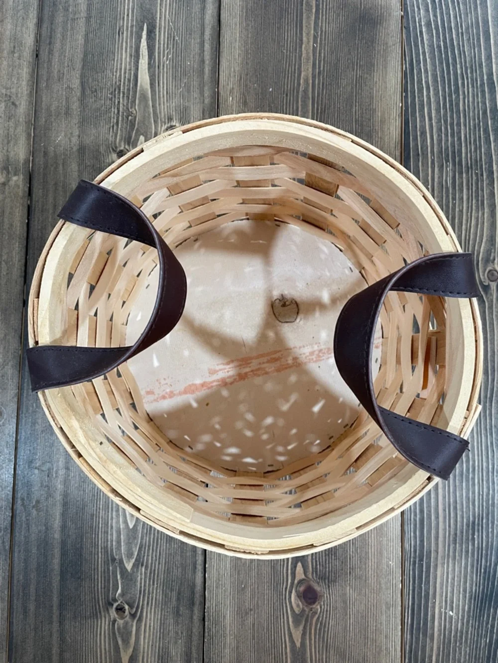 Handcrafted Wooden Decorative Storage Basket